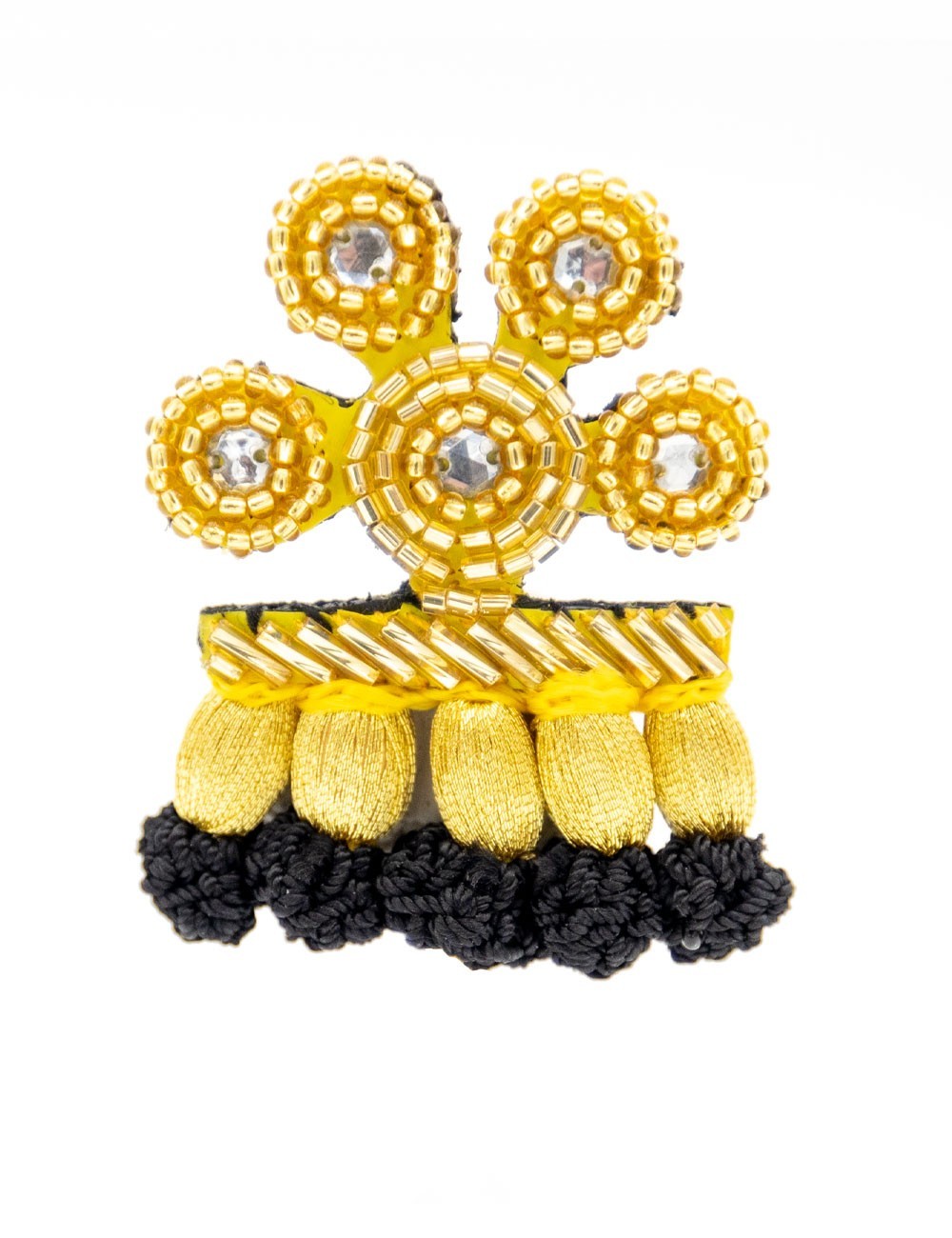 Broche Alamar Dorado-Negro